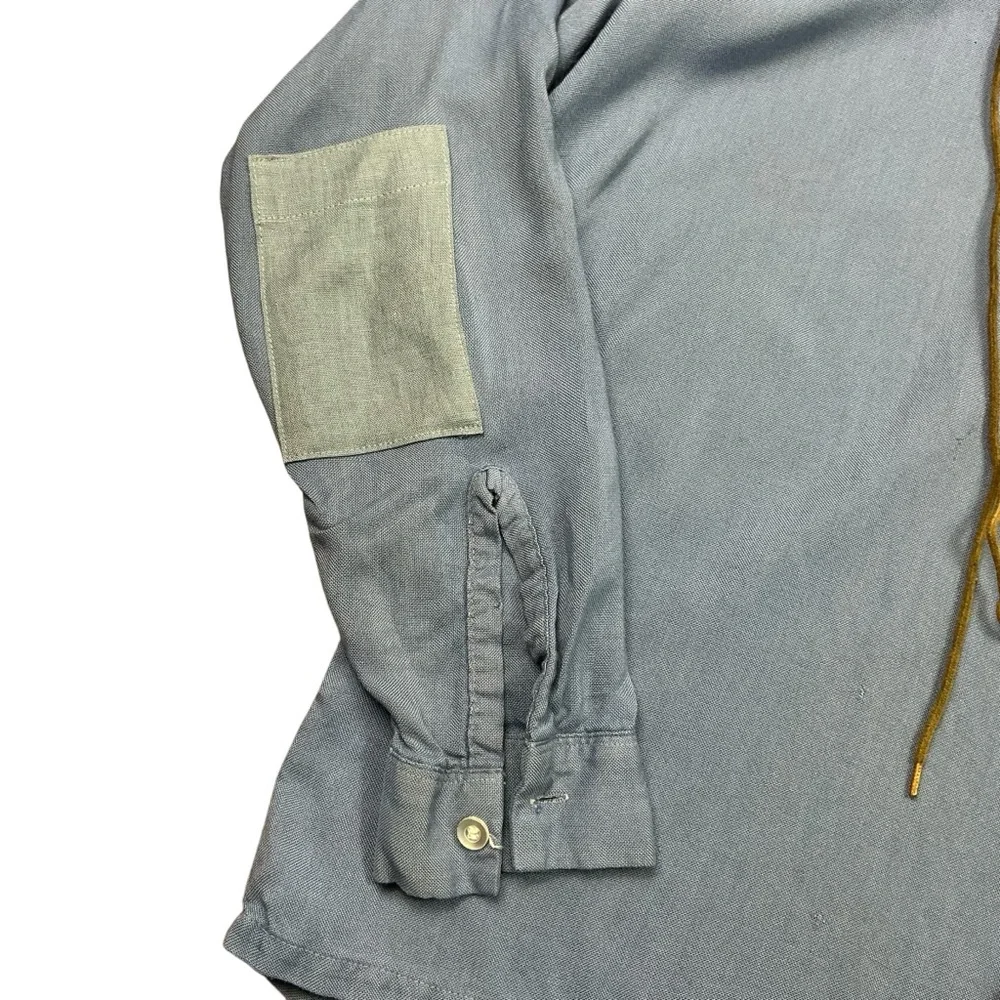 Vintage 60s Wagon Boss rayon lace up pullover shirt USA made SZ Small - Picture 5 of 7